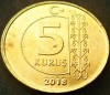 Moneda 5 KURUS - TURCIA, anul 2018 *cod 3044, Europa