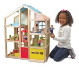 Casuta de papusi din lemn mobilata Melissa and Doug, Melissa &amp; Doug