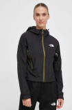 The North Face geaca femei, culoarea negru, de tranzitie