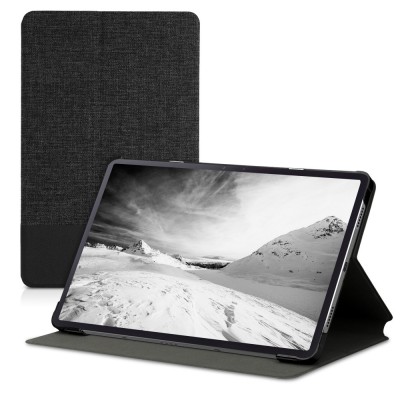 Husa pentru tableta Lenovo Tab P11, Kwmobile, Gri/Negru, Textil, 55710.73 foto