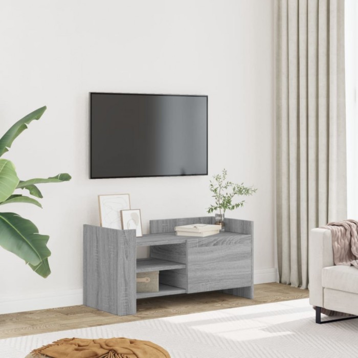 Gossi comoda tv, gri sonoma, 80x35x40 cm, lemn prelucrat