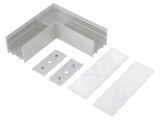 Conector 90&deg; Aluminiu Anodat Argintiu VARIO30-02
