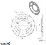 Pinion spate 60 dinti pas lant 415 moped Peugeot 103 MVL - 103 RCX - 103 SPX - 104 - Vogue VS2 - VSM 2T 50cc