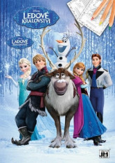 Carte de Colorat A4 cu Personaje Disney Frozen foto