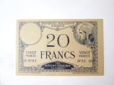 Rara! Franta 20 Francs 1946 UNC editie scolara Chambery,bancnota din imagini la cel mai mic pret