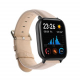 Curea kwmobile pentru Garmin vivomove Trend, Piele, Roz, 61232.10, Piele Ecologica