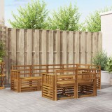 Cumpara ieftin Set de canapele de exterior 7 buc. 7-Locuri natural