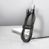 Cablu USB-Micro USB Baseus Cafule, 1,5A, 2m, gri/negru