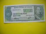HOPCT BOLIVIA 5000 PESOS BOLIVIANOS 1984 UNC