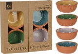 Set 4 boluri terracotta - diverse culori