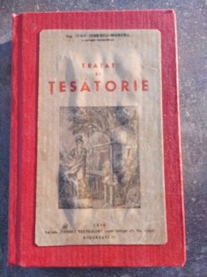 Tratat de tesatorie Iosif Ionescu-Muscel - 1948 foto