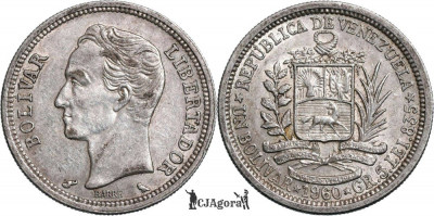 1960, 1 bol&amp;iacute;var - Venezuela foto