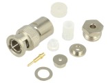 Conector BNC tată drept 50&Omega; TELEG&Auml;RTNER 100123521 pentru lipire și răsucire