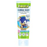 Pastă de dinți anticarii pentru copii Firefly Sonic the Hedgehog, aromă de gumă de mestecat, cu fluor 1100 ppm, acceptată ADA