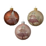 Glob decorativ - Bauble Glass Shiny Tree - mai multe culori | Kaemingk