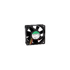 Ventilator 60x60x20mm, 12V DC, volum aer 46.72m3/h, lagar cu bila, SUNON - PE60201B1-000U-G99