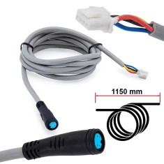 Cablu de alimentare impermeabil de 8 mm pentru Display bord trotineta electrica display pentru trotitneta electrica Xiaomi M365 și Pro 1/1 1.18 m