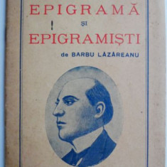 Cu privire la epigrama si epigramisti – Barbu Lazareanu