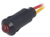 Lampă de control LED roșie 24VDC &Oslash;8,2mm IP40