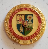 Distinctia Olimpică a Județului Bistrița Năsăud-medalie unifata -Republica Socialistă Rom&acirc;nia