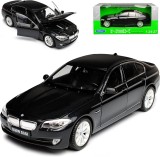 Macheta Welly BMW 535i 2010 1:24 negru replica metal die-cast