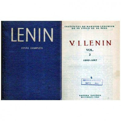 Vladimir Ilici Lenin - Opere complete vol. 2 1895-1897 - 106872 foto