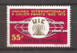 Romania-1972 - 50 DE ANI DE LA &Icirc;NFIINȚAREA U.I.C.F. nestampilat