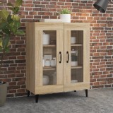 vidaXL Servantă, stejar sonoma, 69,5x34x90 cm, lemn compozit