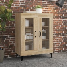 vidaXL Servantă, stejar sonoma, 69,5x34x90 cm, lemn compozit