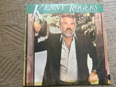 kenny rogers share your love disc vinyl lp muzica pop rock country jugoton VG foto