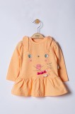 Cumpara ieftin Rochita Sweets pentru fetite, Tongs baby (Culoare: Somon, Marime: 9-12 luni)