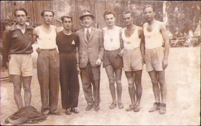 HST P891 Poză 1935 sportivi KAC Ferar Cluj + alții studio Hoffmann Cluj