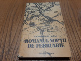 ROMANUL NOPTII DE FEBRUARIE - Corneliu Leu (dedicatie-autograf) - 1983, 334 p.