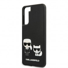 Husa Cover Karl Lagerfeld Karl&amp;amp;amp;Choupette pentru Samsung Galaxy S21 Black foto