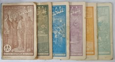 MIZERABILII de VICTOR HUGO , ROMAN FOLEITON , APARUT IN 6 FASCICULE , EDITIE INTERBELICA