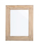 Cumpara ieftin Oglinda decorativa perete cu rama lemn natur Tiziano 72x3x92 cm