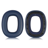 Set 2 bureti pentru casti Bowers &amp; Wilkins PX7 S2 / PX8 Over-Ear - Albastru, Spuma cu memorie, Piele ecologica