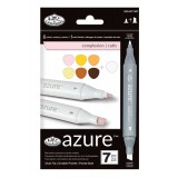 Set 7 markere Royal &amp; Langnickel Azure Culori portrete, Jad