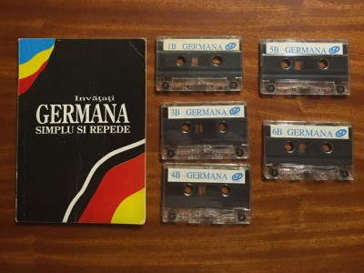 Invatati GERMANA simplu si repede. CURS INTENSIV (carte + 5 casete audio) foto