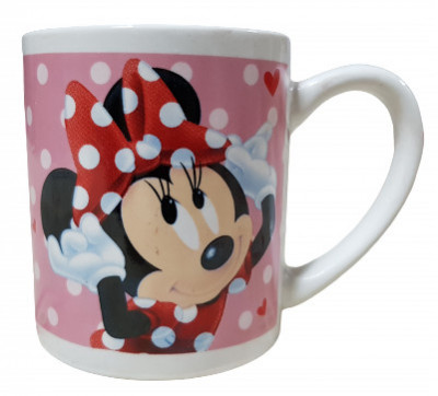 Cana ceramica Minnie Mouse roz foto