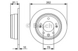 Disc frana KIA SPORTAGE (SL) (2009 - 2016) BOSCH 0 986 479 C14