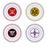 Cumpara ieftin Set 4 farfurii - One Piece - Emblems | AbyStyle