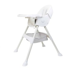 Scaun de masa pliabil pentru copii 5-72 luni, balansoar, alb, capacitate 50kg