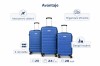 Set 3 Trolere Voiaj Royalty Line, Albastru, 20/24/28 inch, Adulti, Calatorii Confortabile, Usoare si Durabile