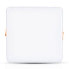 Panou led patrat ajustabil 18w 6400k alb rece foto