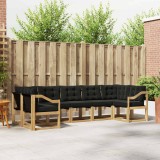 vidaXL Set de canapele de exterior cu pernă 7 pcs Alb și negru 3389846