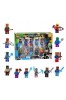 Set de 12 figurine Minecraft, inclusiv Steve Zombie, multicolor, 5 cm