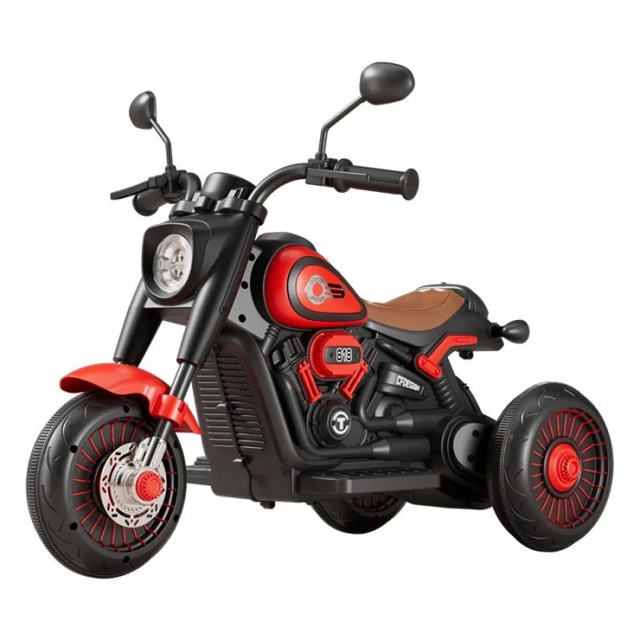 Tricicleta Electrica pentru Copii, Flippy, Tricicleta DUAL-DRIVE 380*2 Baterie 6V 4.5, Bluetooth, Telecomanda, Sistem Anti-Rasturnare, Sistem de Lumin