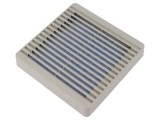 Protecție Plastic 120x120mm cu Șurub și Filtru Bej