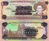 NICARAGUA 200.000 cordobas on 1.000 cordobas 1990 (1985) UNC!!!